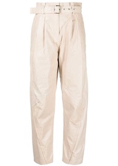 IRO panelled leather trousers