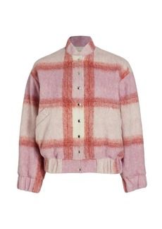 IRO Plaid Wool-Blend Jacket