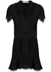 IRO pleat-detail short-sleeve dress