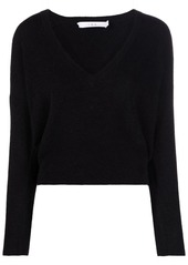 IRO plunging V-neck knit top