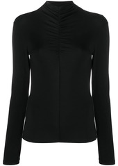 IRO ruched-detail high-neck top