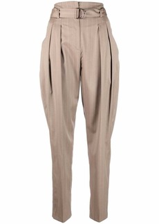 IRO striped high-waisted tailored trousers