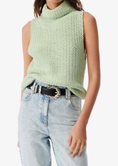 IRO Uliva Stand-Up Collar Tank Top In Light Green