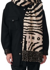 IRO Zebri Scarf In Black Zebra