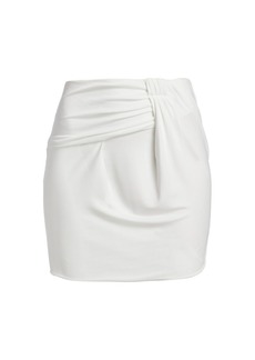 IRO Zita Draped Jersey Mini Skirt