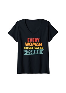 Isaac Mizrahi Womens Every Woman Should Have An Isaac V-Neck T-Shirt