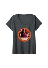 Isaac Mizrahi Womens ISAAC HAYES HYPERBOLICSYLLABICSESQUEDALY V-Neck T-Shirt