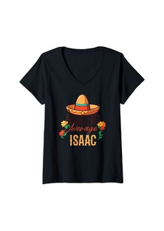 Isaac Mizrahi Womens Nacho Average Isaac Resident V-Neck T-Shirt