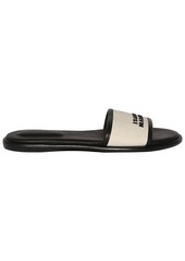 Isabel Marant 10mm Vikee-gz Leather & Canvas Flats