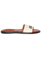 Isabel Marant 10mm Vikee-gz Leather & Canvas Flats