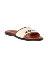 Isabel Marant 10mm Vikee-gz Leather & Canvas Flats