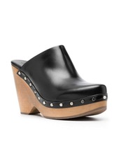 Isabel Marant 110mm wedge-heel leather clogs