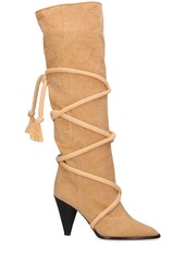 Isabel Marant 90mm Lophie Canvas Tall Boots