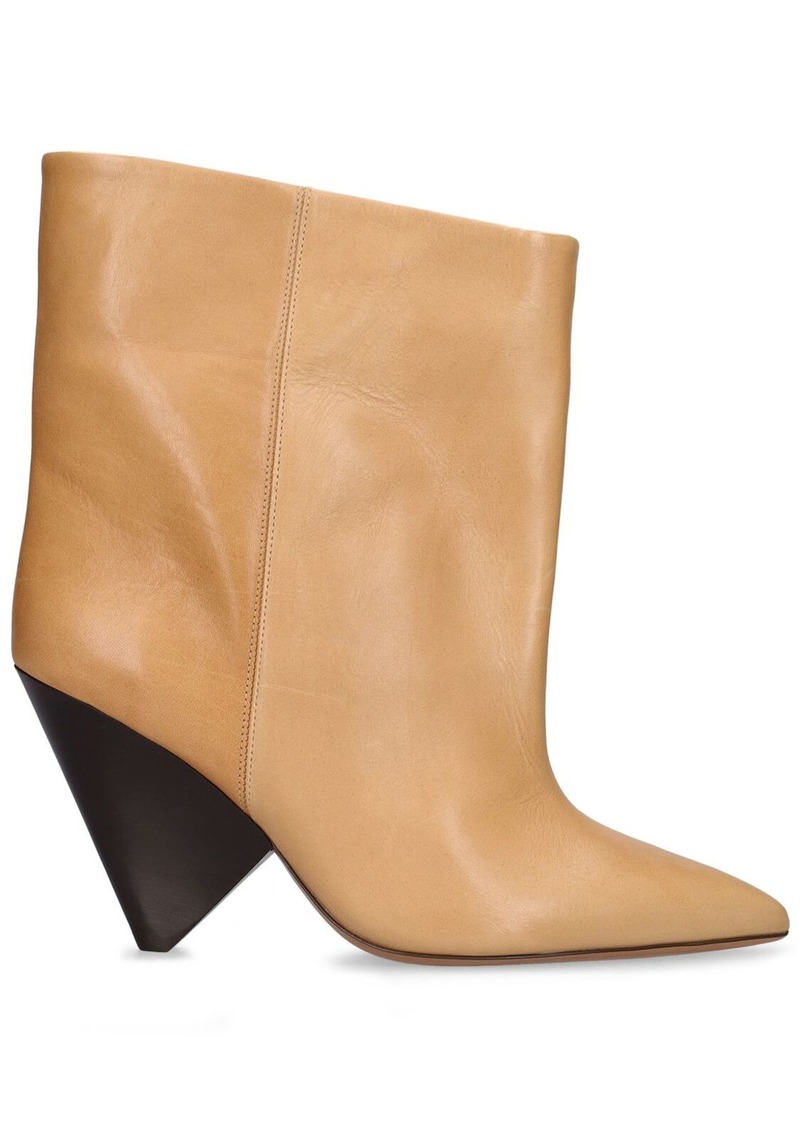 Isabel Marant 90mm Miyako Leather Ankle Boots