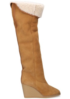 Isabel Marant 90mm Tilin Suede Over-the-knee Boots