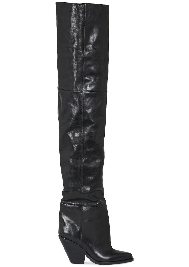 Isabel Marant 95mm Lalex Leather Over-the-knee Boots