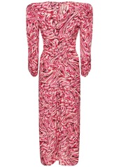 Isabel Marant Albini Printed Silk Midi Dress