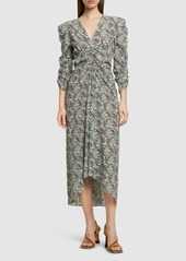 Isabel Marant Albini Printed Silk Mini Dress