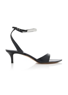 Isabel Marant Alziry Lace-Up Leather Sandals  - Black - FR 39 - Moda Operandi