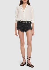 Isabel Marant Aneida Cotton Denim Shorts