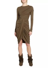 Isabel Marant Anny Draped Asymmetric Midi-Skirt