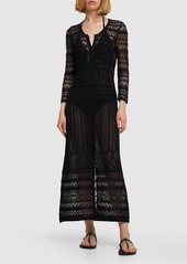 Isabel Marant Atedy Cotton Crochet Long Dress