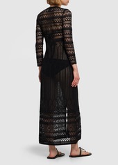 Isabel Marant Atedy Cotton Crochet Long Dress