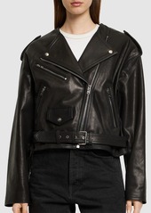 Isabel Marant Audric Leather Biker Jacket