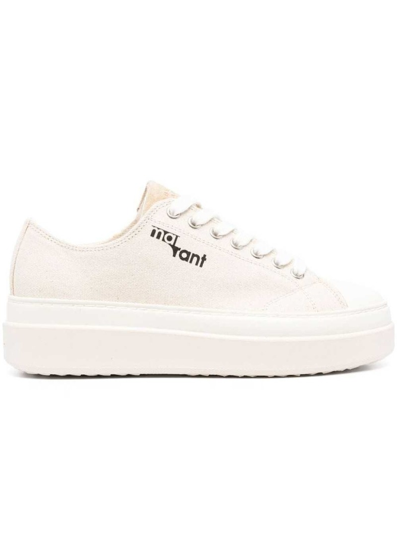 Isabel Marant Austen logo-print flatform sneakers