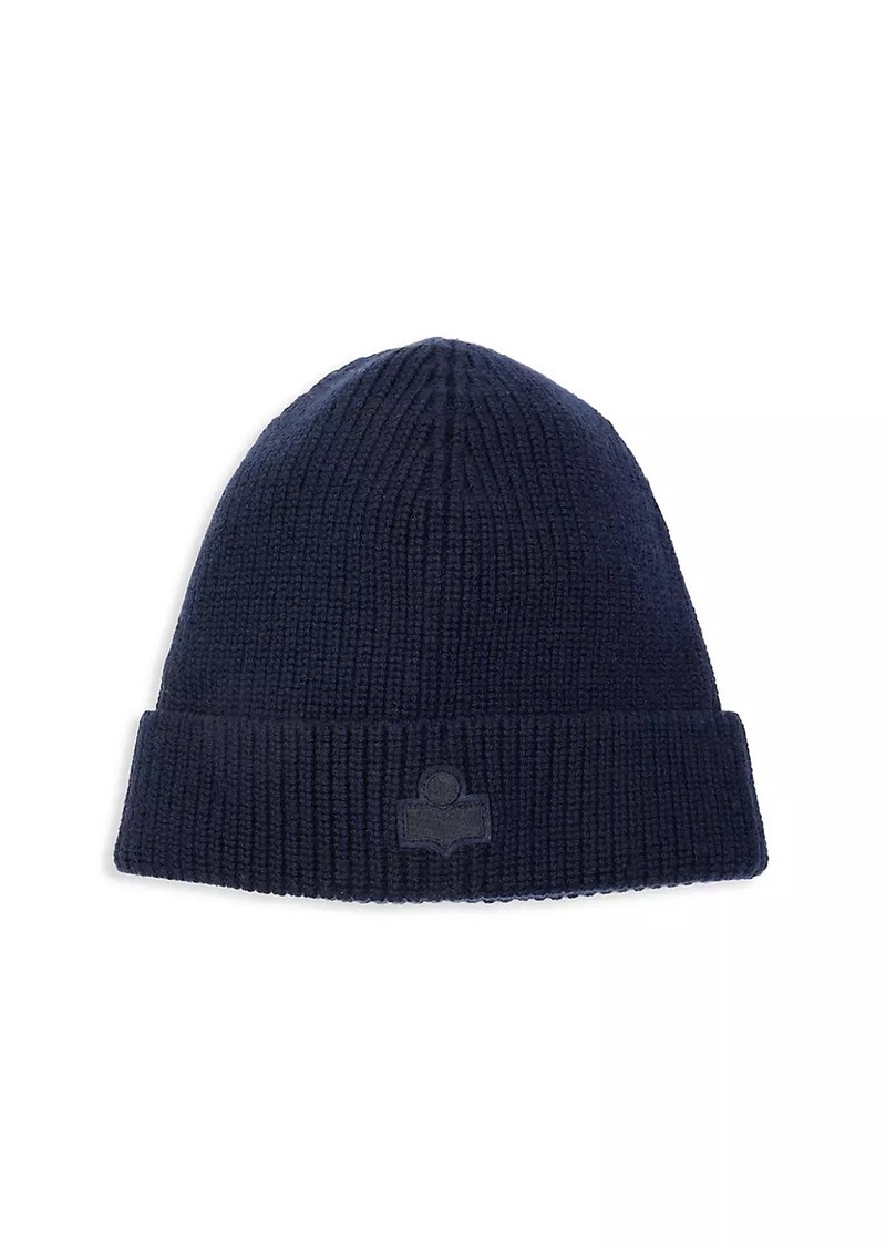 Isabel Marant Bayle Rib-Knit Merino Wool Beanie