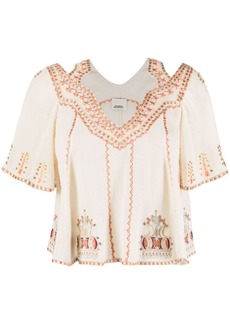 Isabel Marant Biani embroidered top