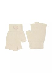 Isabel Marant Blaise Logo Appliquè Wool Fingerless Gloves