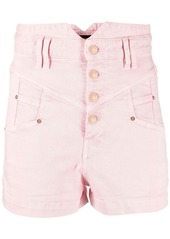 Isabel Marant button-placket denim shorts