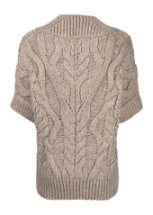 Isabel Marant cable-knit short-sleeved top