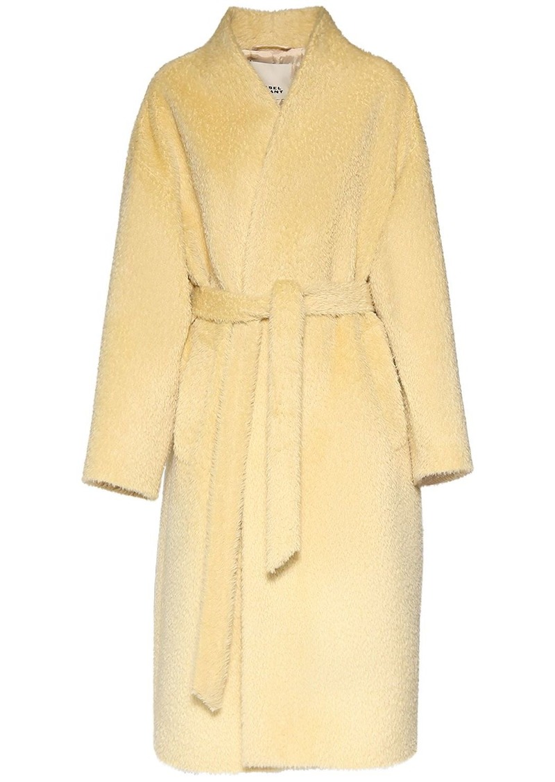Isabel Marant Caliste Self-tie Alpaca Blend Long Coat