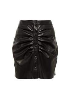 Isabel Marant Carvelioga leather miniskirt
