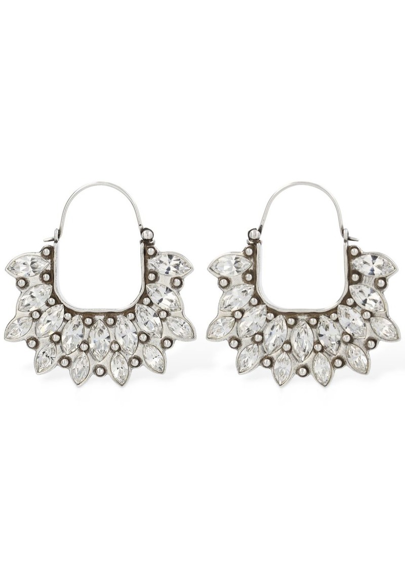 Isabel Marant Celenia Crystal Hoop Earrings