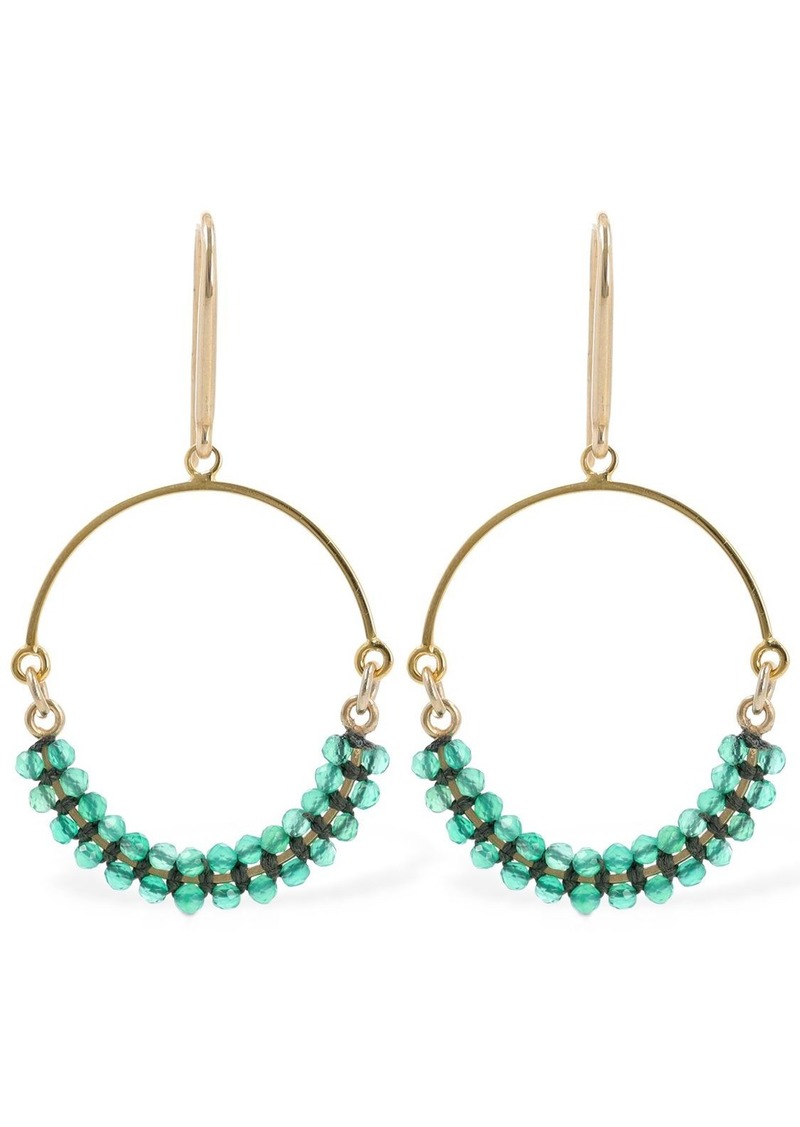 Isabel Marant Cesaria Beaded Hoop Earrings