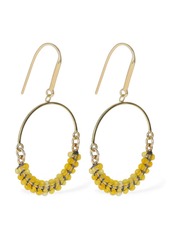 Isabel Marant Cesaria Beads Hoop Earrings
