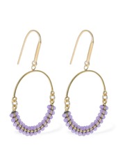 Isabel Marant Cesaria Beads Hoop Earrings