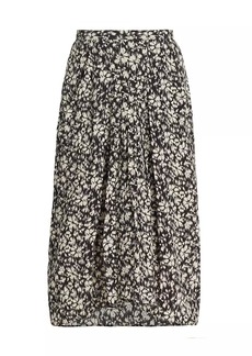 Isabel Marant City Flou Eolia Floral Knee-Length Skirt