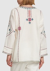 Isabel Marant Clarisa Embroidered Cotton Top