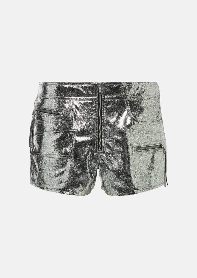 Isabel Marant Coria low-rise leather shorts