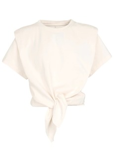 Isabel Marant Cotton-jersey wrap T-shirt