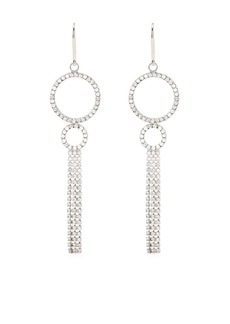 Isabel Marant crystal-embellished circle dangle earrings
