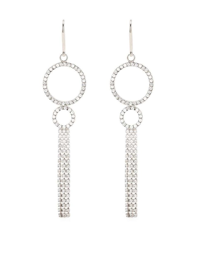 Isabel Marant crystal-embellished circle dangle earrings