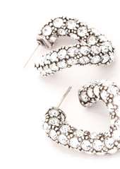 Isabel Marant crystal-embellished twisted hoop earrings