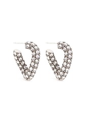 Isabel Marant crystal-embellished twisted hoop earrings