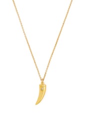 Isabel Marant crystal-tooth pendant necklace