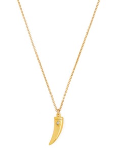 Isabel Marant crystal-tooth pendant necklace